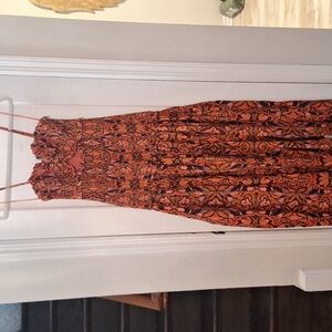 Dress Forum Orange and Black Maxi Dress